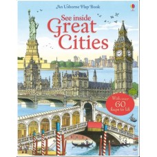 «Великие города. Загляни внутрь» книга с окошками (створками) на английском. Джонс Роб Ллойд