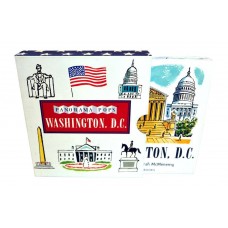«Вашингтон: основные достопримечательности» книга-гармошка на английском. Сара Мак-Менеми