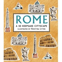 «Вечный город Рим» книга-гармошка на английском. Кристина Литтен