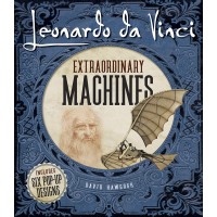 «Леонардо да Винчи. Выдающиеся аппараты, машины и механизмы» книга-панорама на английском. Дэвид Хокок