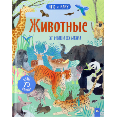 «Животные. От мыши до слона. Что и как?» книжка-картонка на русском. Боулз Анна, Руз Кэти
